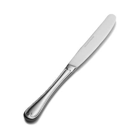 Bon Chef Victoria, Dinner Knife, Euro, Solid Handle, Mirror Finish, 13/0, 9.60" , set of 12 S612